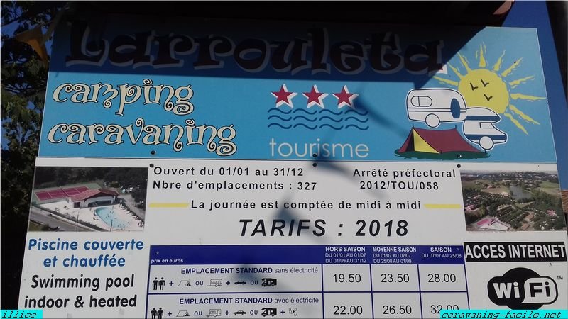 Entrée du camping